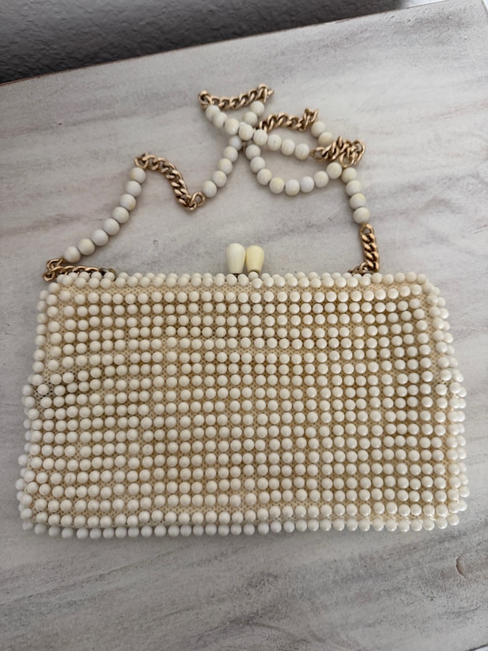 Vintage 1950s Candy Dot Crossbody Bag - Elegant Women's Evening Clutch